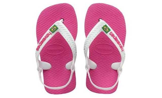 Havaianas Slippers - Baby Brasil Logo - Havaianas